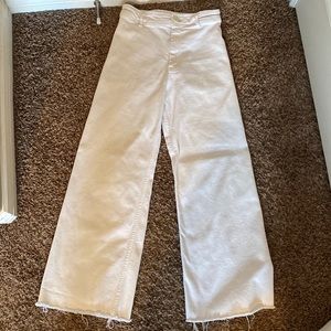 Zara white flare pants!